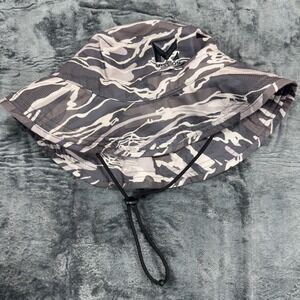 Mission Bucket Hat Camo Print Adjustable Chin‎ Strap Outdoor Fishing